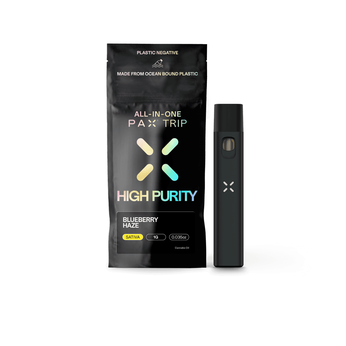 PAX Blueberry Haze All In One High Purity Vape - 1 Gram Vapes (Cartridges) cannabis