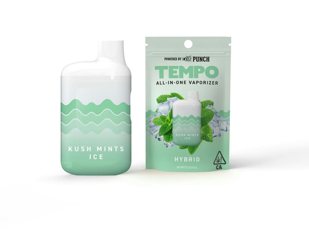 Tempo Kush Mints Ice All in One - 1 Gram Vape Carts cannabis