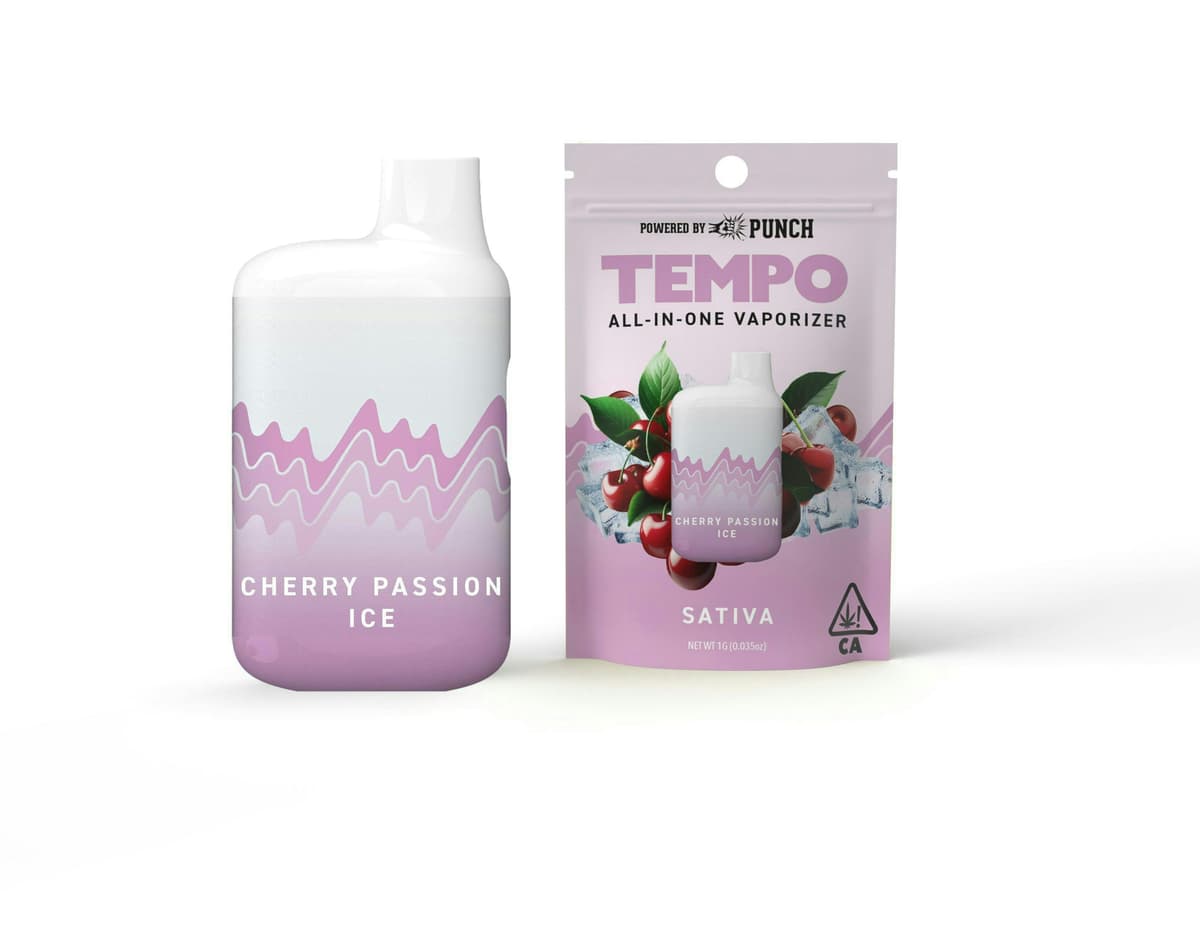 Tempo Cherry Passion Ice All in One - 1 Gram Vape Carts cannabis