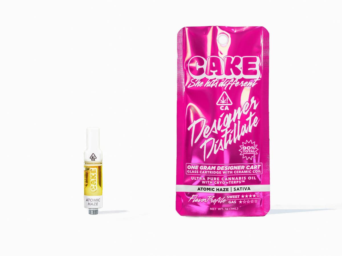 CAKE Atomic Haze Designer Cartridge - 1 Gram Vape Carts cannabis
