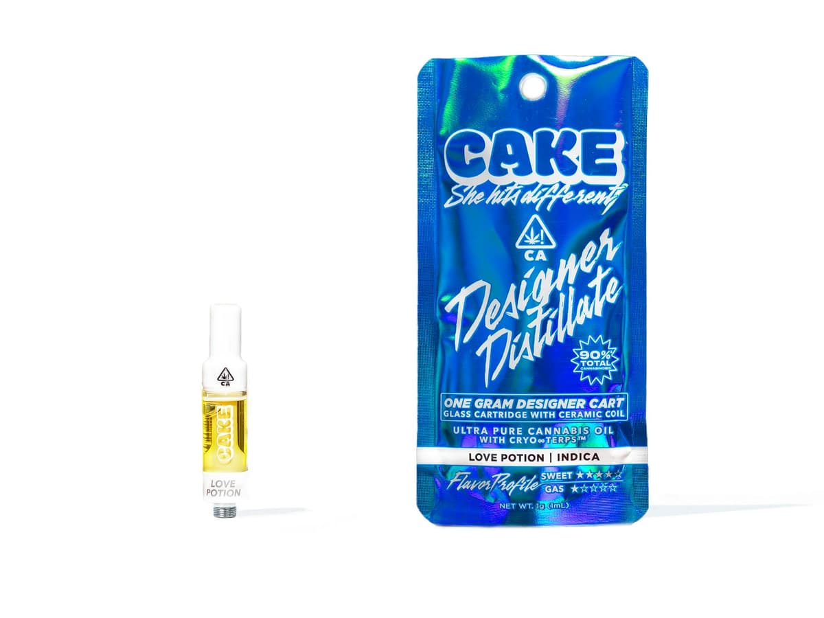 CAKE Love Potion Designer Cartridge - 1 Gram Vape Carts cannabis