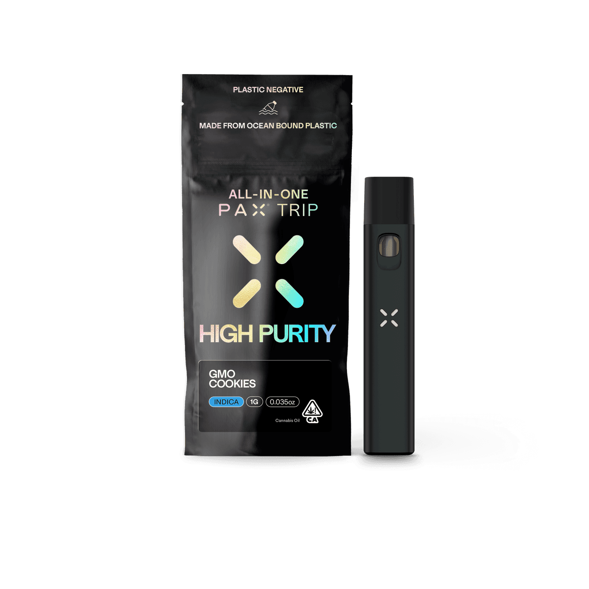 PAX GMO Cookies All In One High Purity Vape - 1 Gram Vapes (Cartridges) cannabis