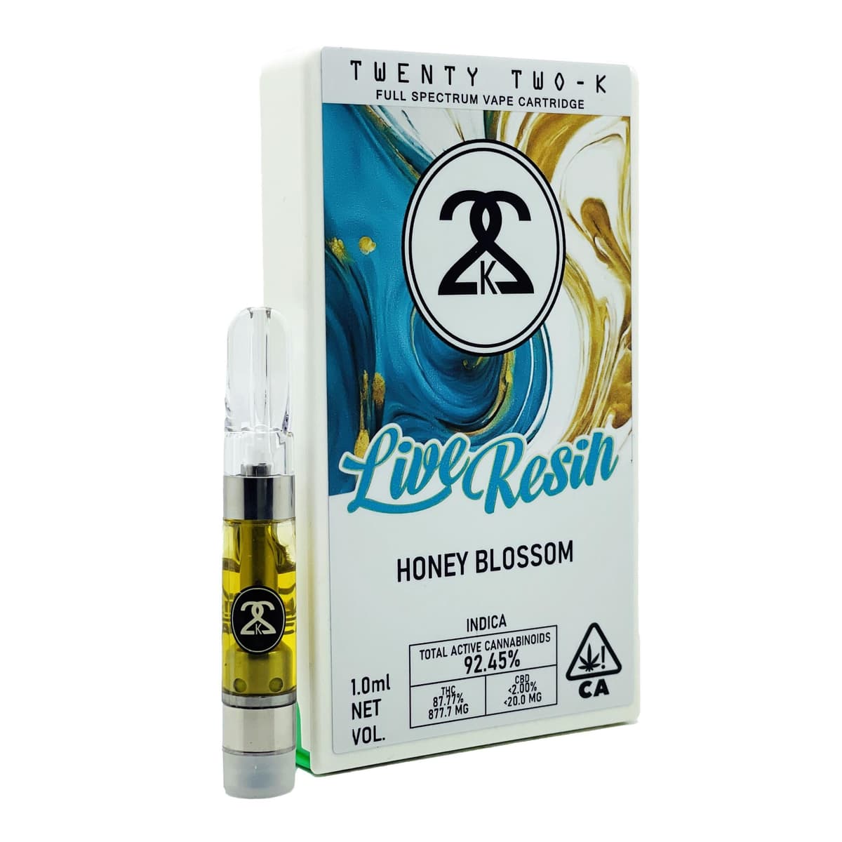 22K Honey Blossom LR Vape - 1 Gram Vape Carts cannabis