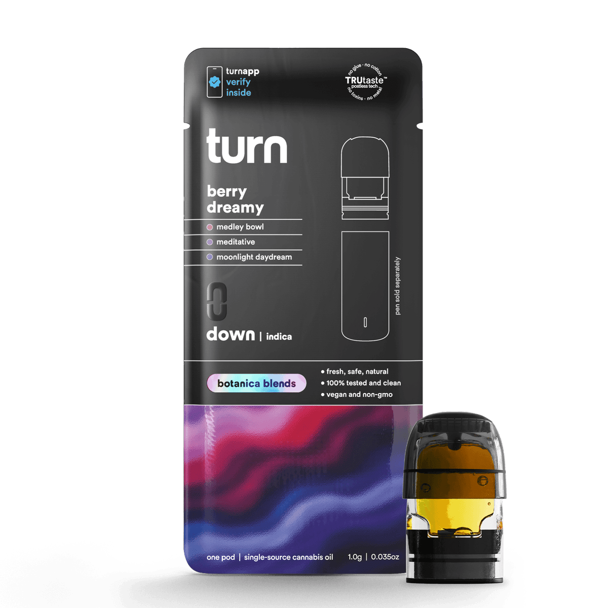 Turn Berry Dreamy Botanicals Pod - 1 Gram Vapes (Cartridges) cannabis