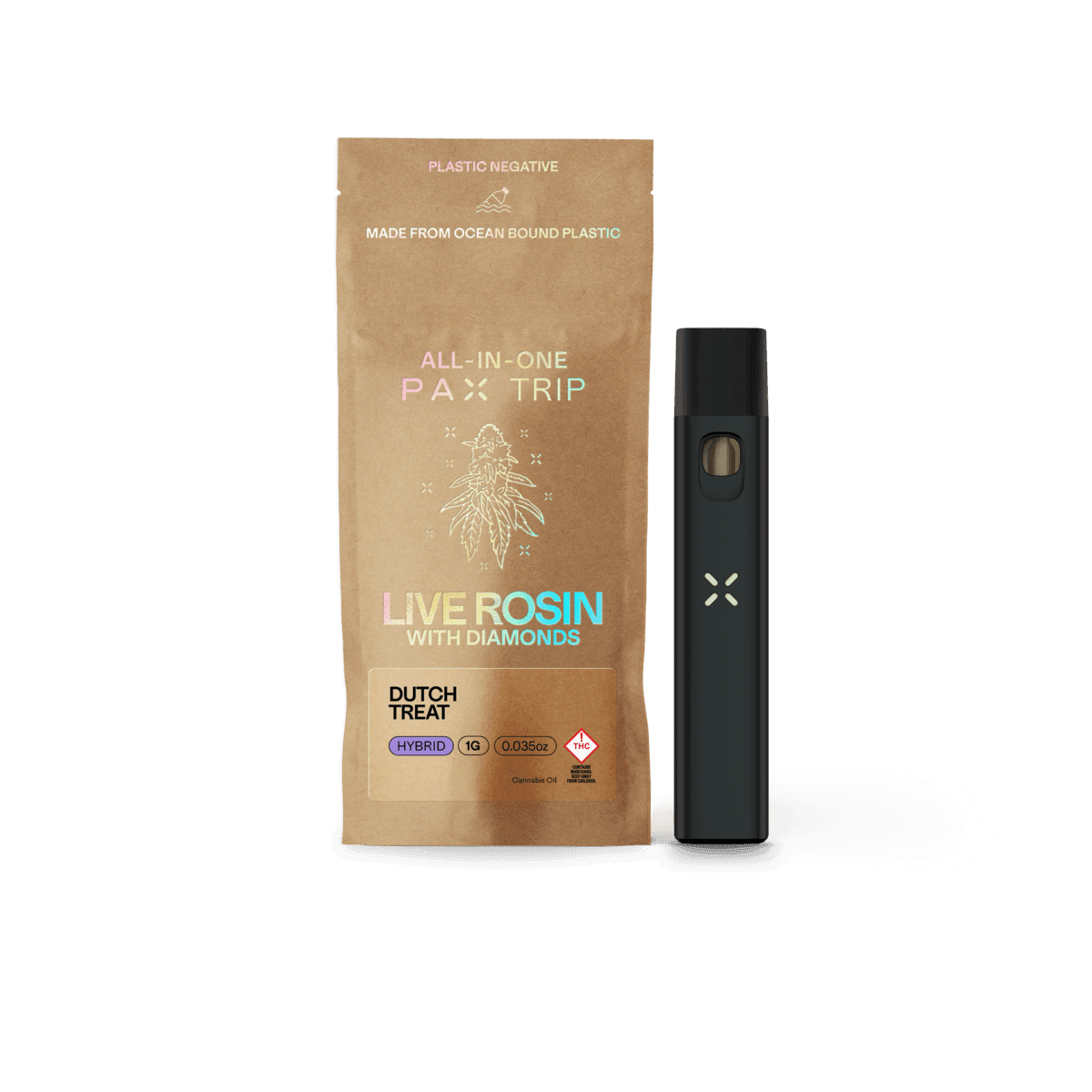 PAX Dutch Treat All In One Rosin Disposable - 1 Gram Vape Carts cannabis