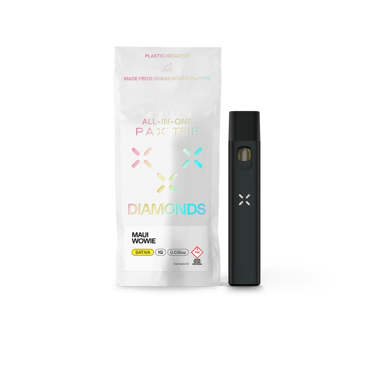 PAX Maui Wowie All In One Diamonds Vape - 1 Gram Vapes (Cartridges) cannabis