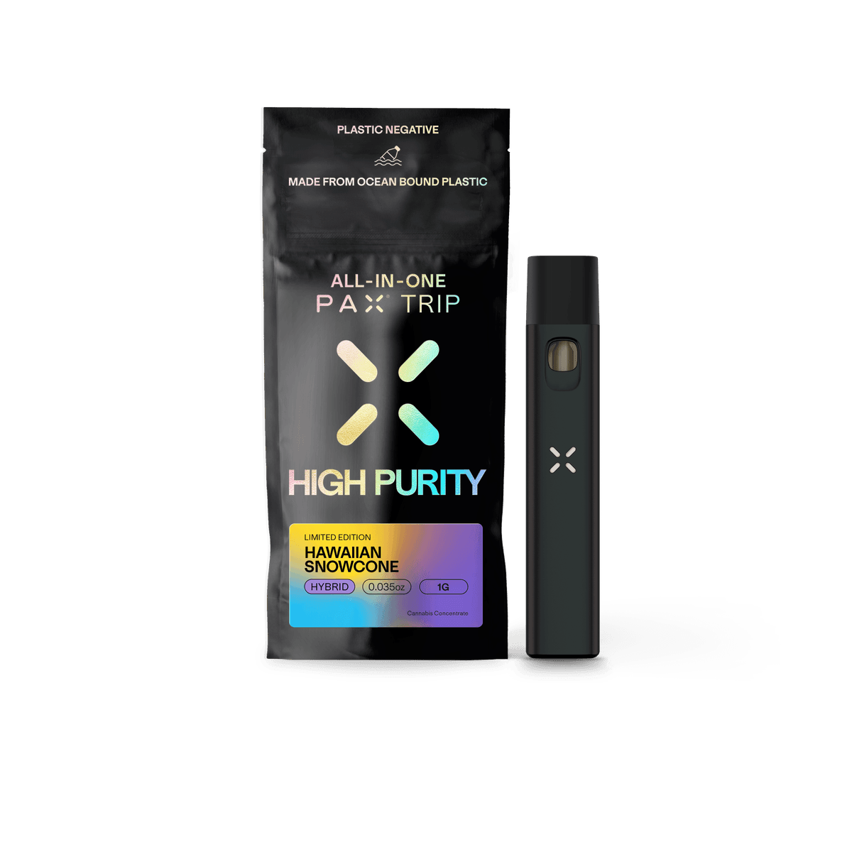 PAX Hawaiian Snowcone All in One High Purity Disposable - 1 Gram Vape Carts cannabis