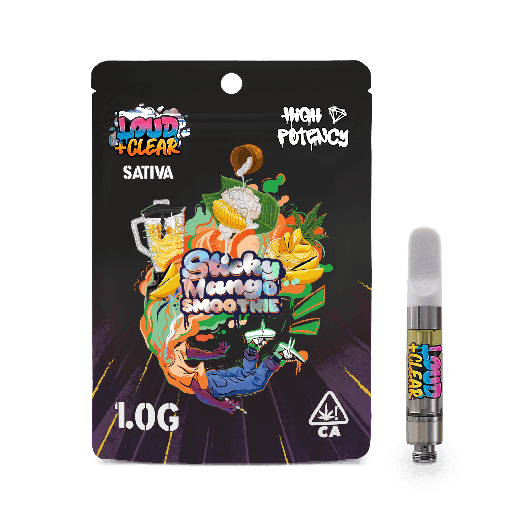 Loud & Clear Sticky Mango Smoothie Live Resin AIO Vape - 1 Gram Vapes (Cartridges) cannabis