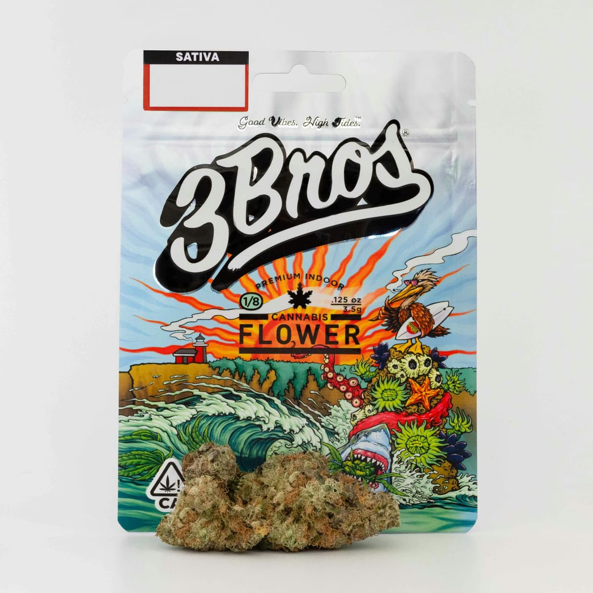 3 Bros Tangie Twist - 3.5 Grams Flower cannabis