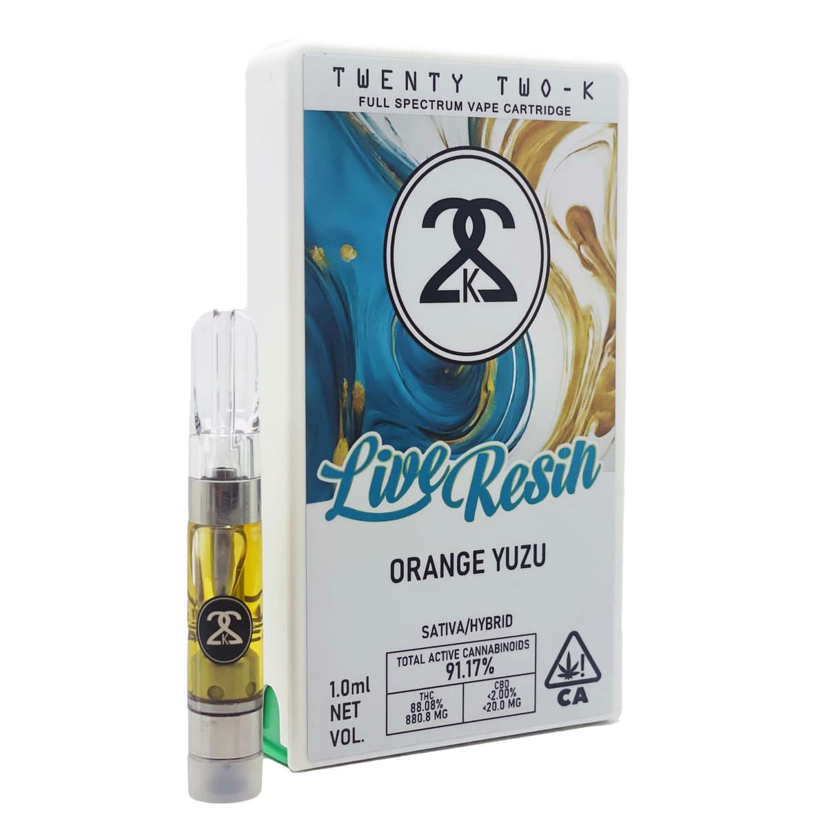 22K LR Orange Yuzu Resin Pod - 1 Gram Vape Carts cannabis