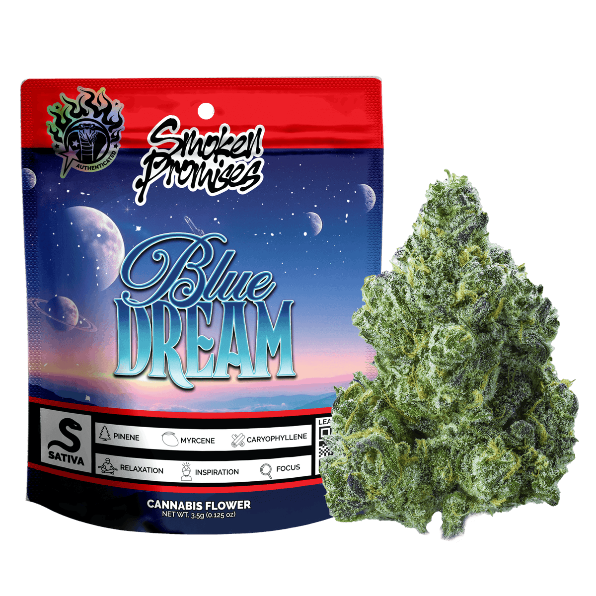 Smoken Promises Blue Dream - 3.5 Grams Flowers cannabis