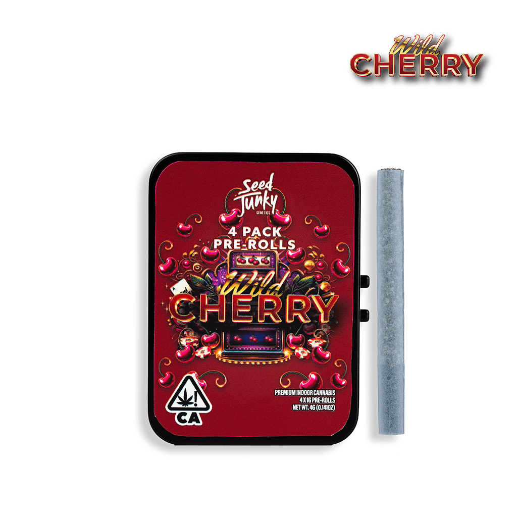 Seed Junky Wild Cherry Prerolls - 4 Pack 4 Grams Pre-Rolls cannabis