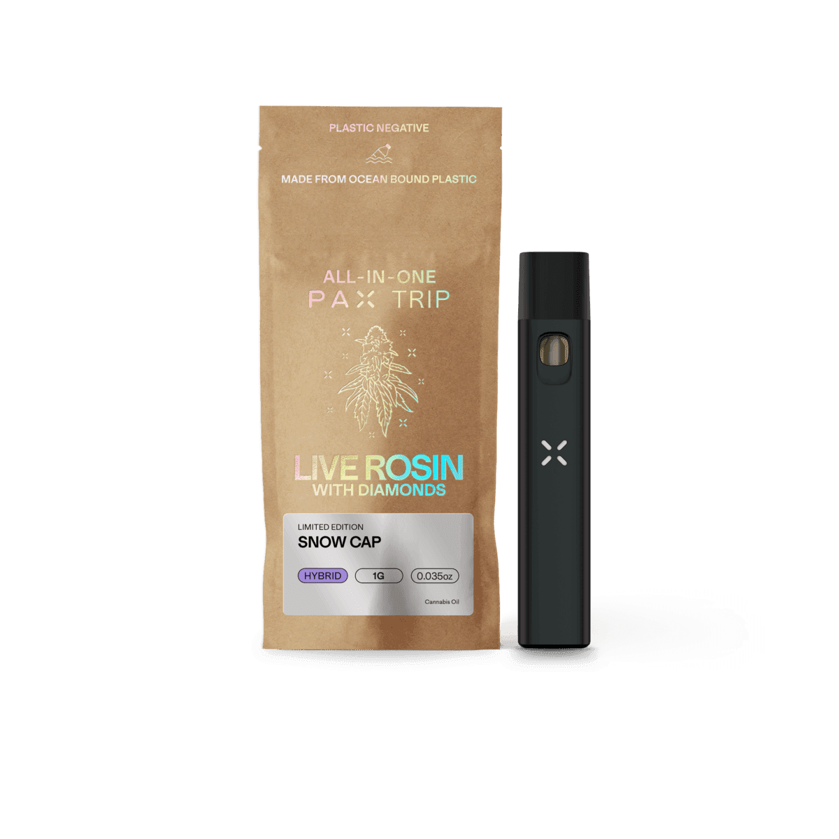 PAX Snow Cap All In One Rosin Vape - 1 Gram Vapes (Cartridges) cannabis