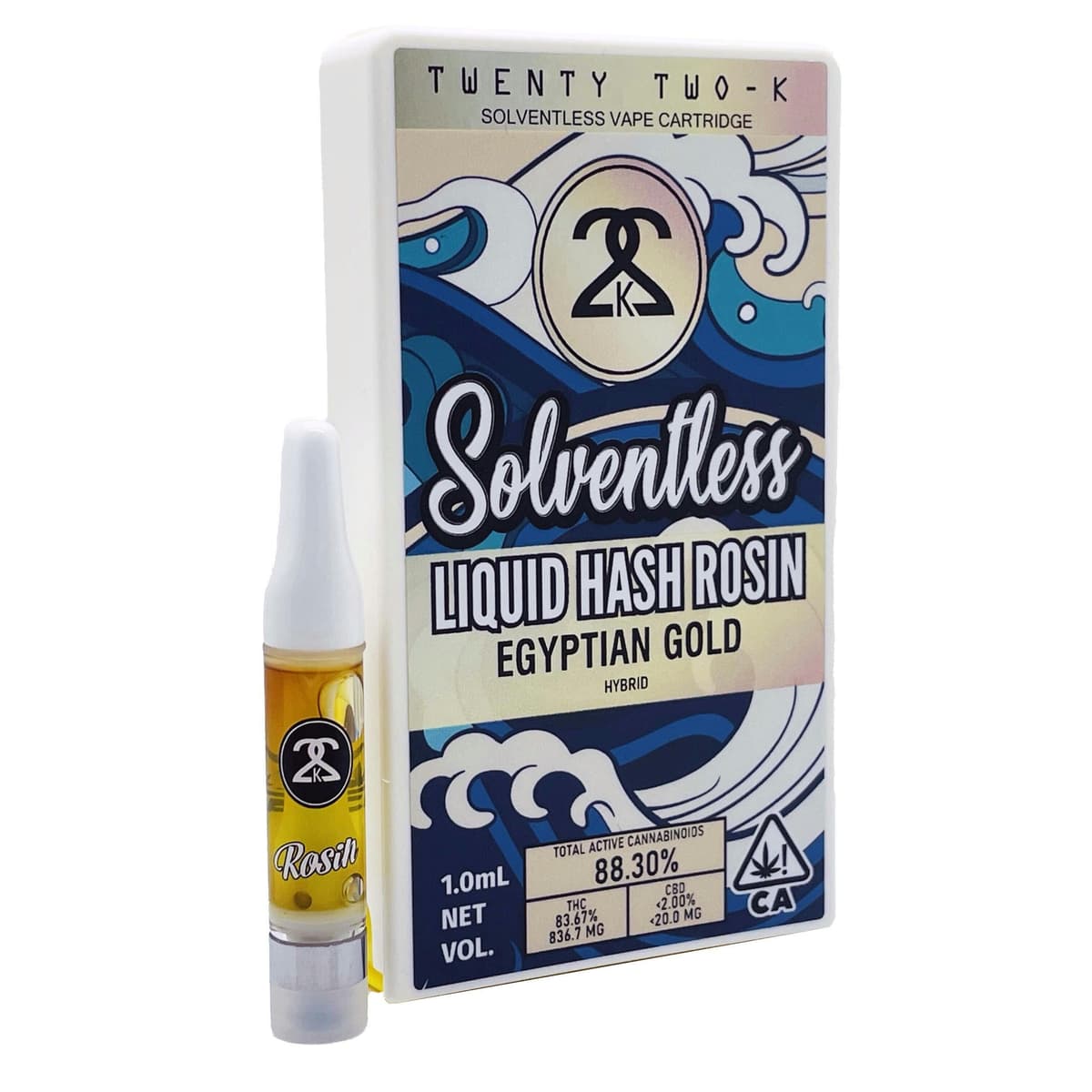 22K Egyptian Gold Rosin Vape - 1 Gram Vape Carts cannabis