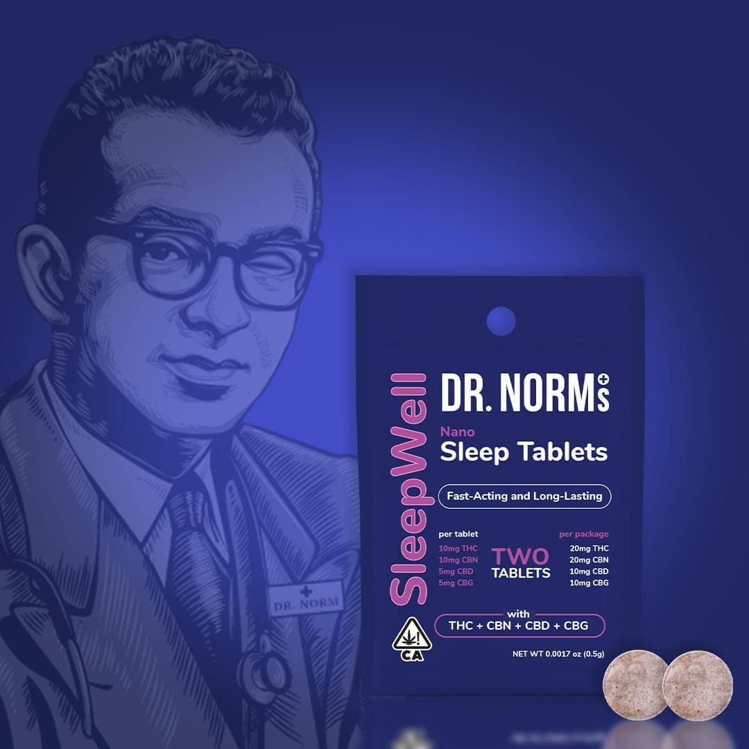 Dr. Norm's 600mg Sleepwell Sleep Tablets Tinctures cannabis