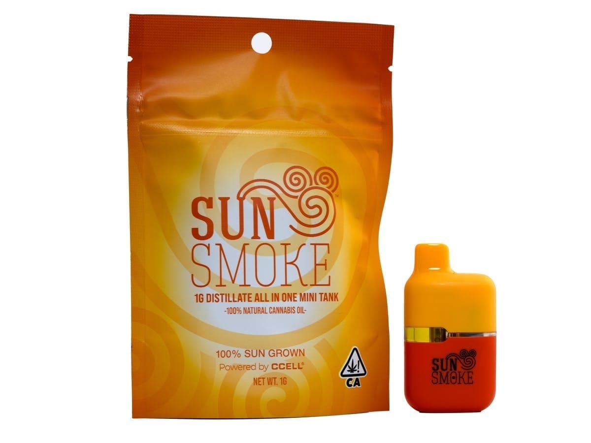 SunSmoke 24k Gold All in One Vape - 1 Gram Vape Carts cannabis