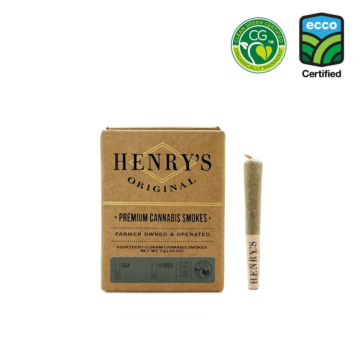 Henry's Original GG4 Prerolls - 14 Pack 7 Grams Pre-Rolls cannabis