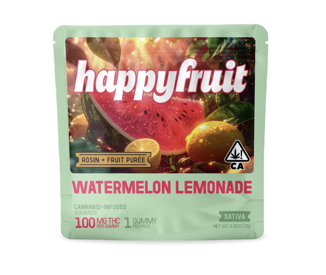 Happy Fruit Watermelon Lemonade Single Edible - 100 mg Edibles cannabis