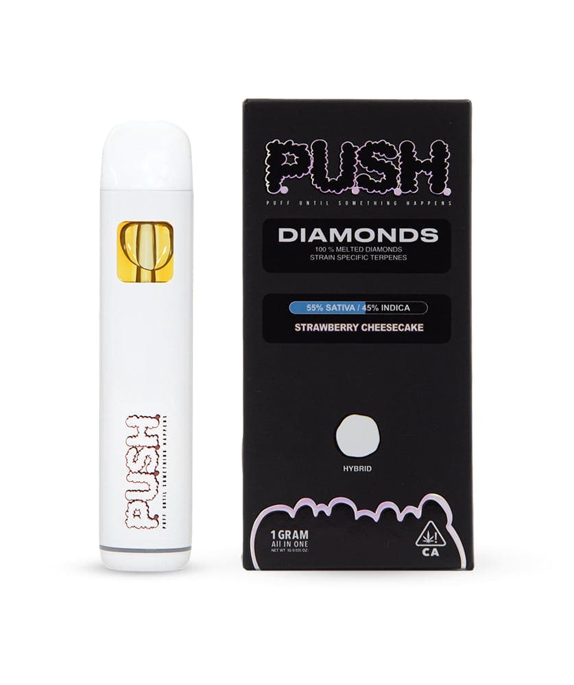 PUSH Strawberry Cheesecake AIO - 1 Gram Vapes (Cartridges) cannabis
