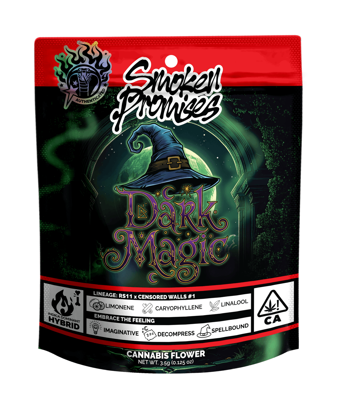 Smoken Promises Dark Magic - 3.5 Grams Flowers cannabis