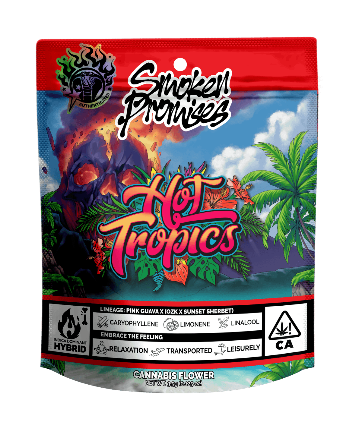 Smoken Promises Hot Tropics - 3.5 Grams Flowers cannabis
