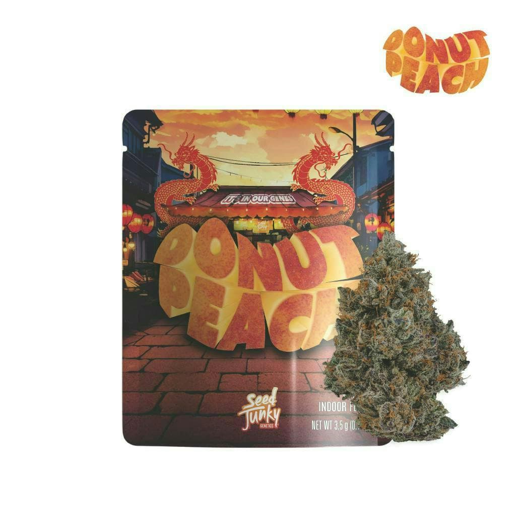 Seed Junky Donut Peach - 3.5 Grams Flower cannabis