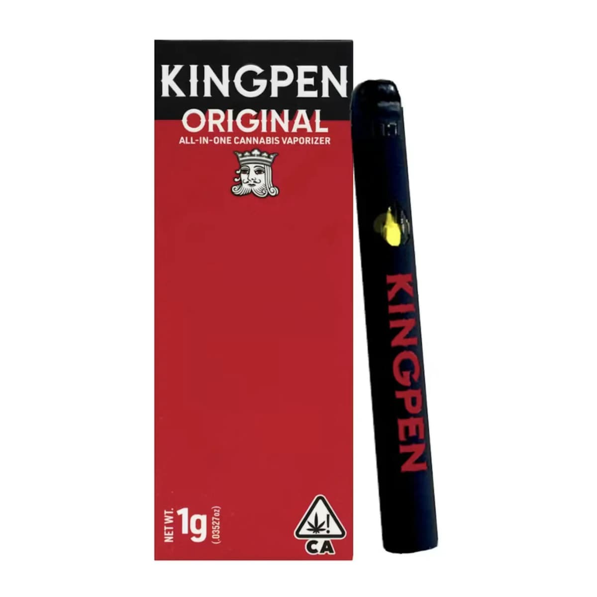 Kingpen LA Kush Cake Solventless Vape - 1 Gram Vape Carts cannabis