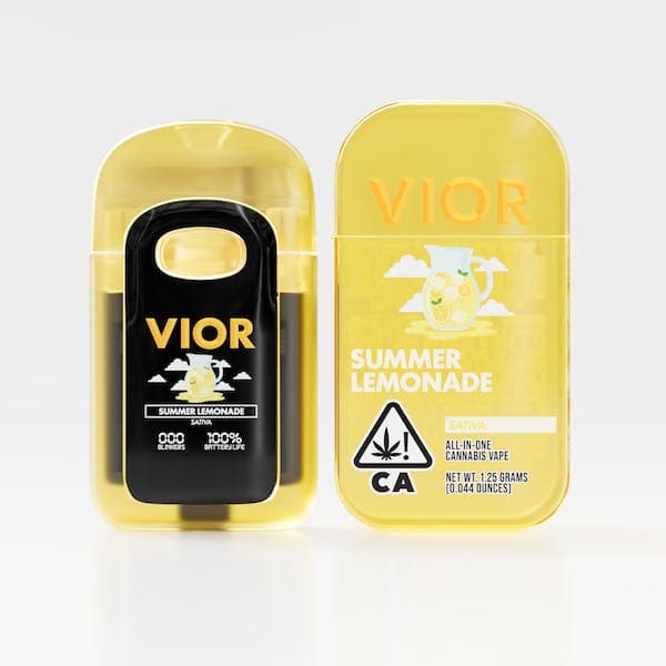 Vior Summer Lemonade All in One Vape - 1 Gram Vape Carts cannabis