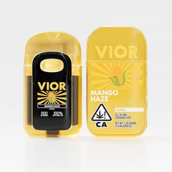 Vior Mango Haze All in One Vape - 1 Gram Vape Carts cannabis