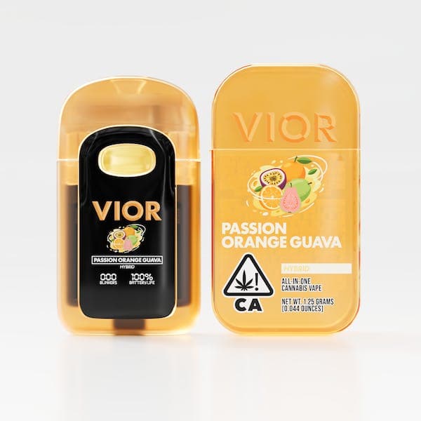 Vior Passion Orange Guava All in One Vape - 1 Gram Vape Carts cannabis