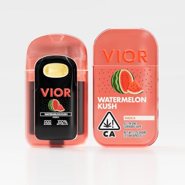 Vior Watermelon Kush All in One Vape - 1 Gram Vape Carts cannabis