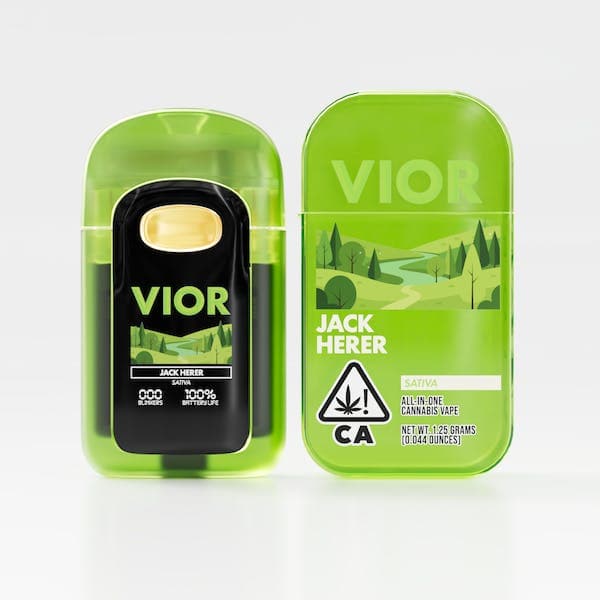 Vior Jack Herer All in One Vape - 1 Gram Vape Carts cannabis