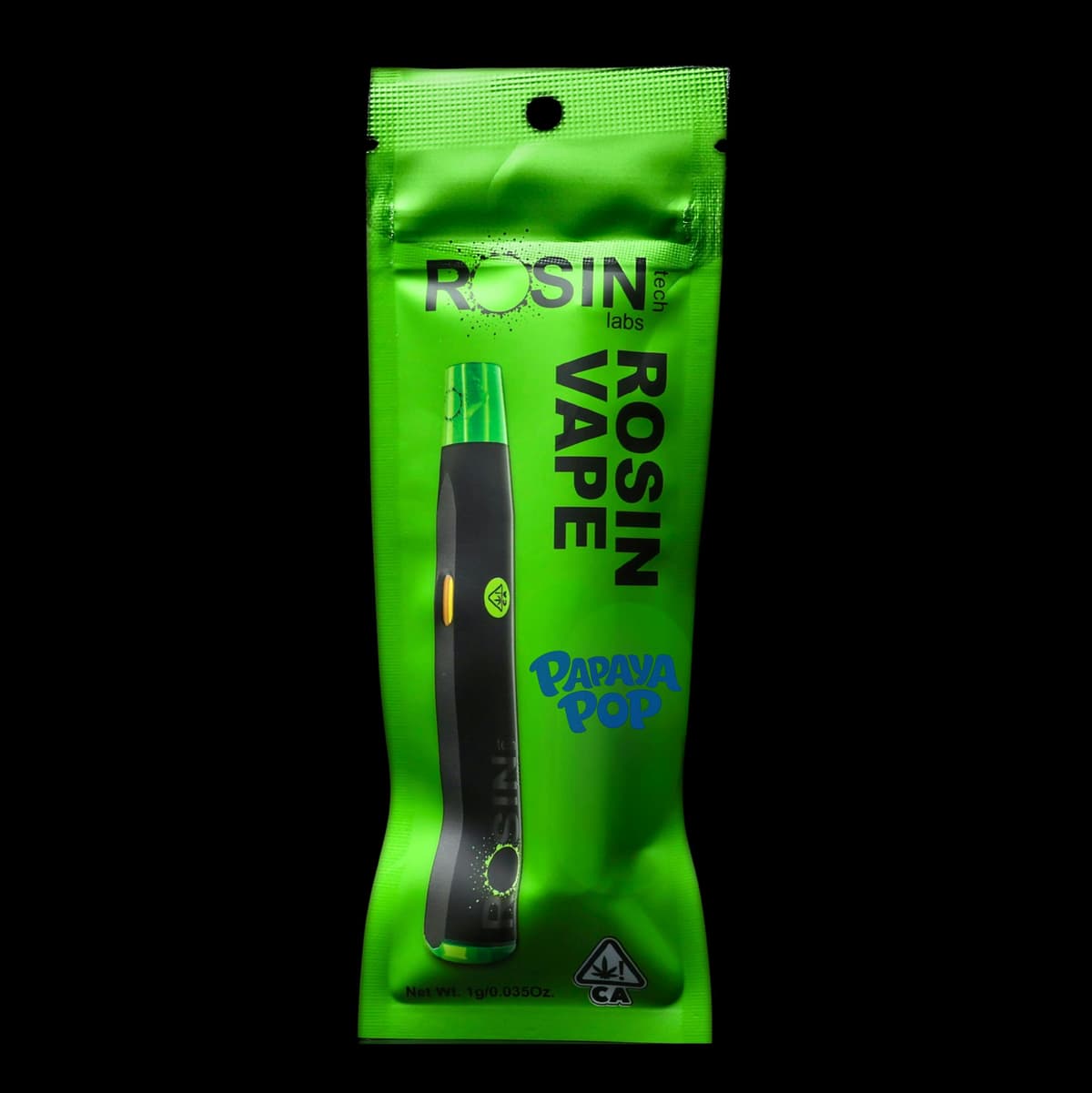 Rosin Tech Labs Papaya Pop AIO Rosin Bar Vape - 1 Gram Vape Carts cannabis