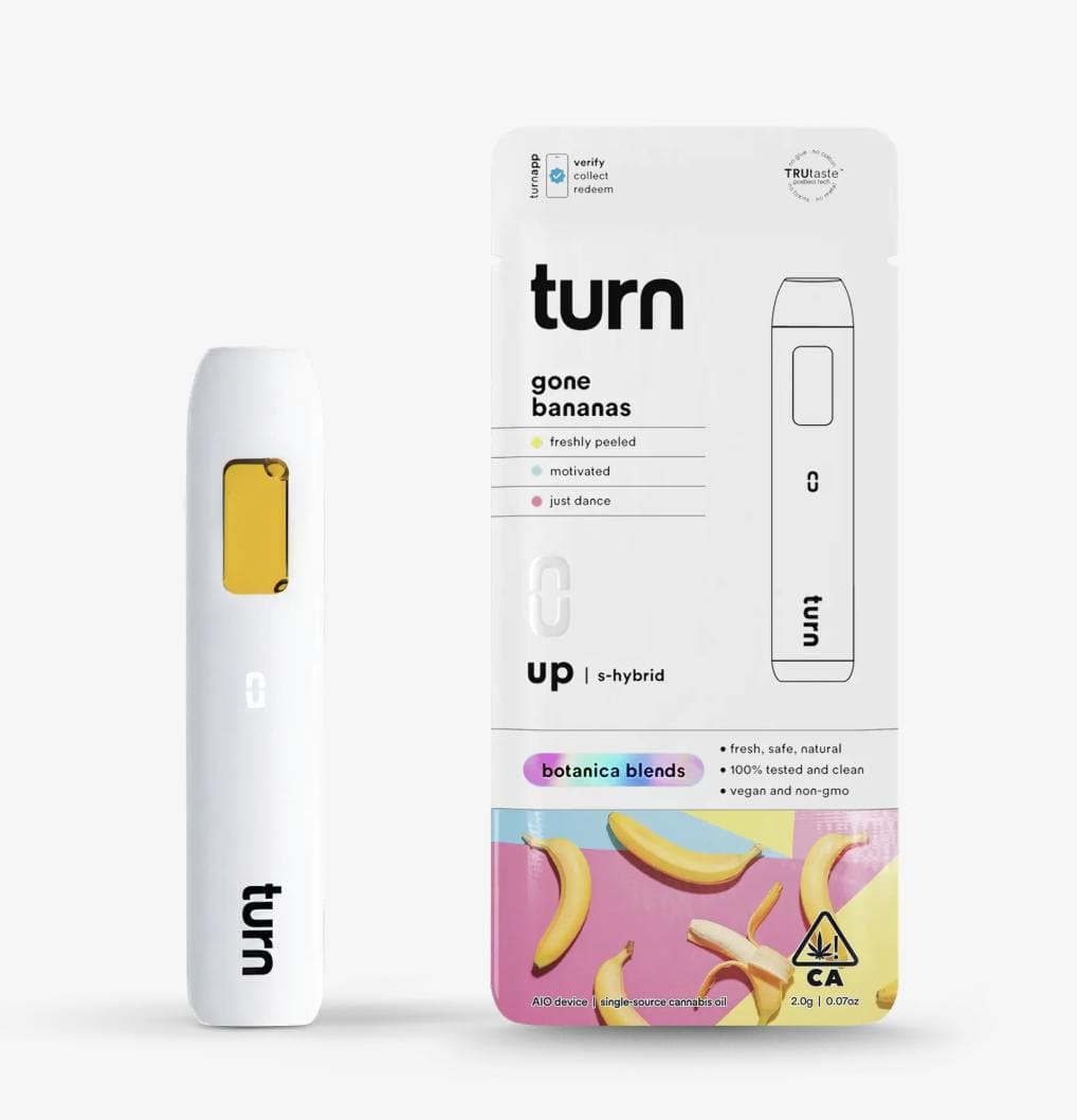 Gone Bananas Vape Carts by Turn, $22.00