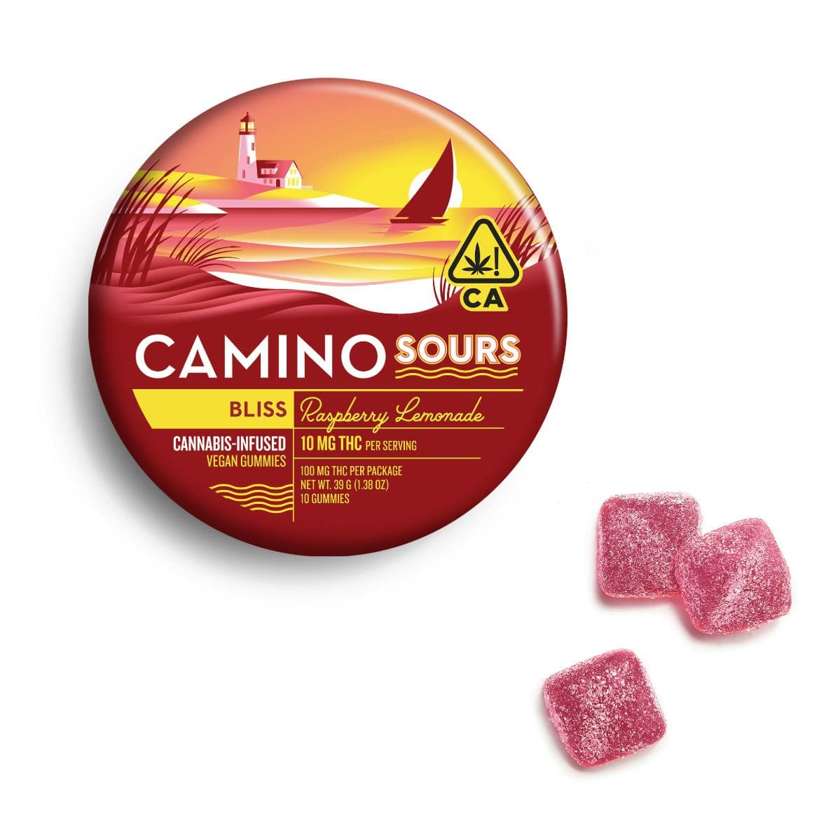 Camino | Raspberry Lemonade Sours Edibles by Camino - Kiva, $17.00