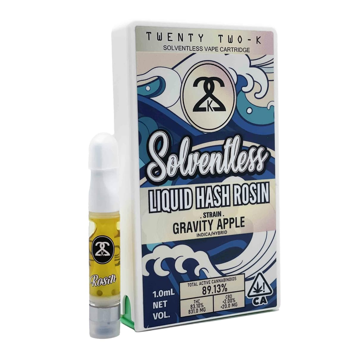 22K Gravity Apple Rosin Vape - 1 Gram Vape Carts cannabis