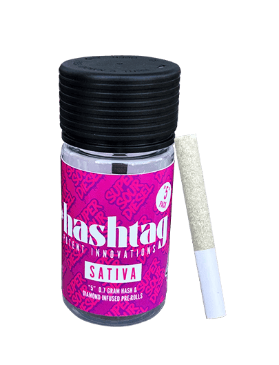 Super Sour Diesel Pre-Rolls by #Hashtag Hash, $30.00