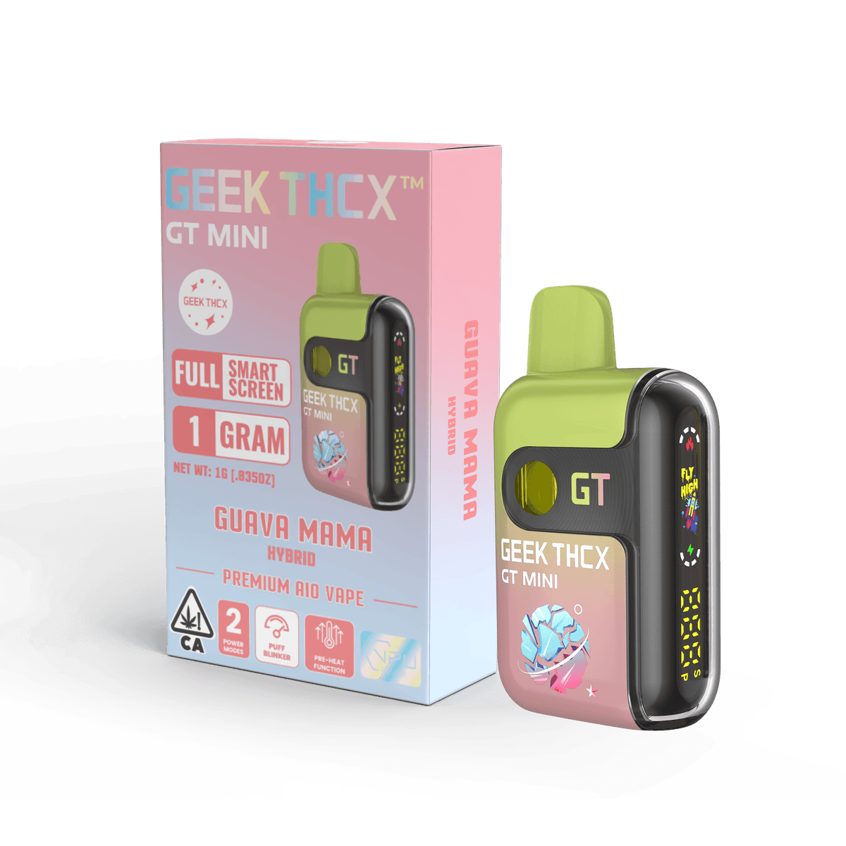 GEEK THCX Guava Mama All in One Vape - 1 Gram Vape Carts cannabis