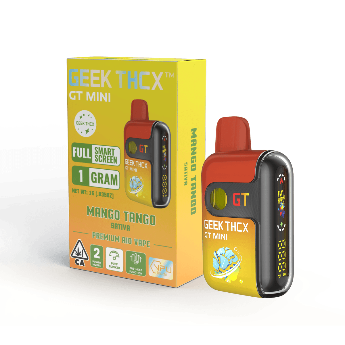 GEEK THCX Mango Tango All in One Vape - 1 Gram Vape Carts cannabis