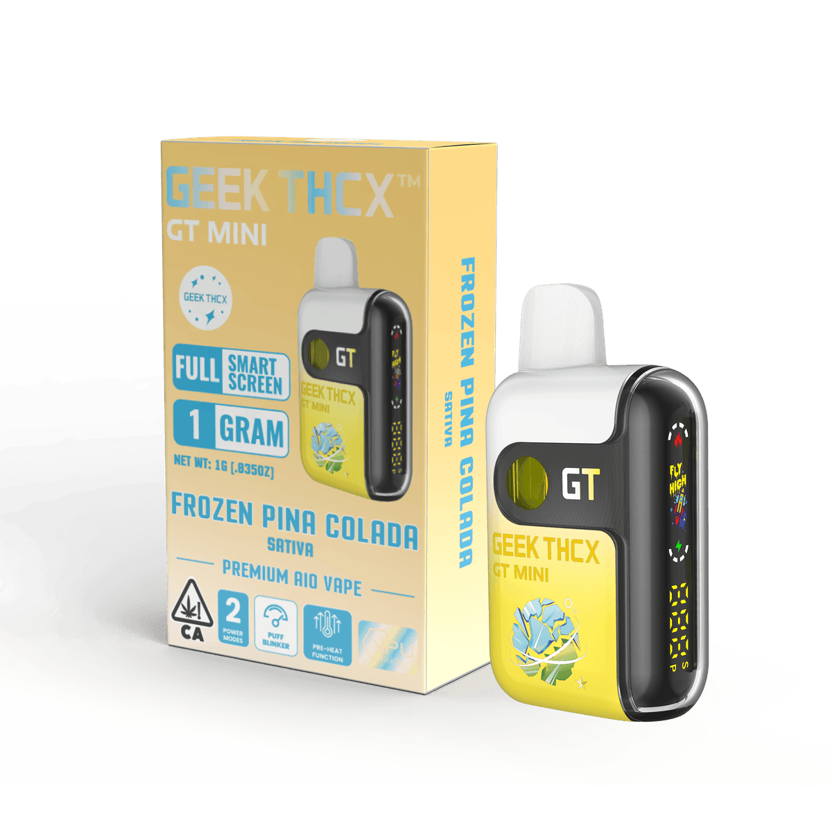 Frozen Pina Colada Vape Carts by GEEK THCX, $25.00