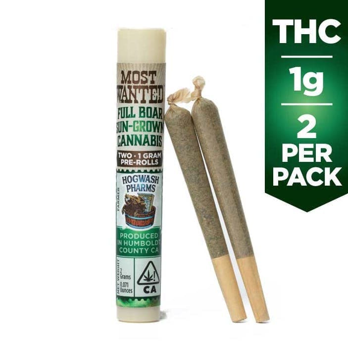 Most Wanted Whitethorn Rose Prerolls - 2 Pack 1 Gram Pre-Rolls cannabis