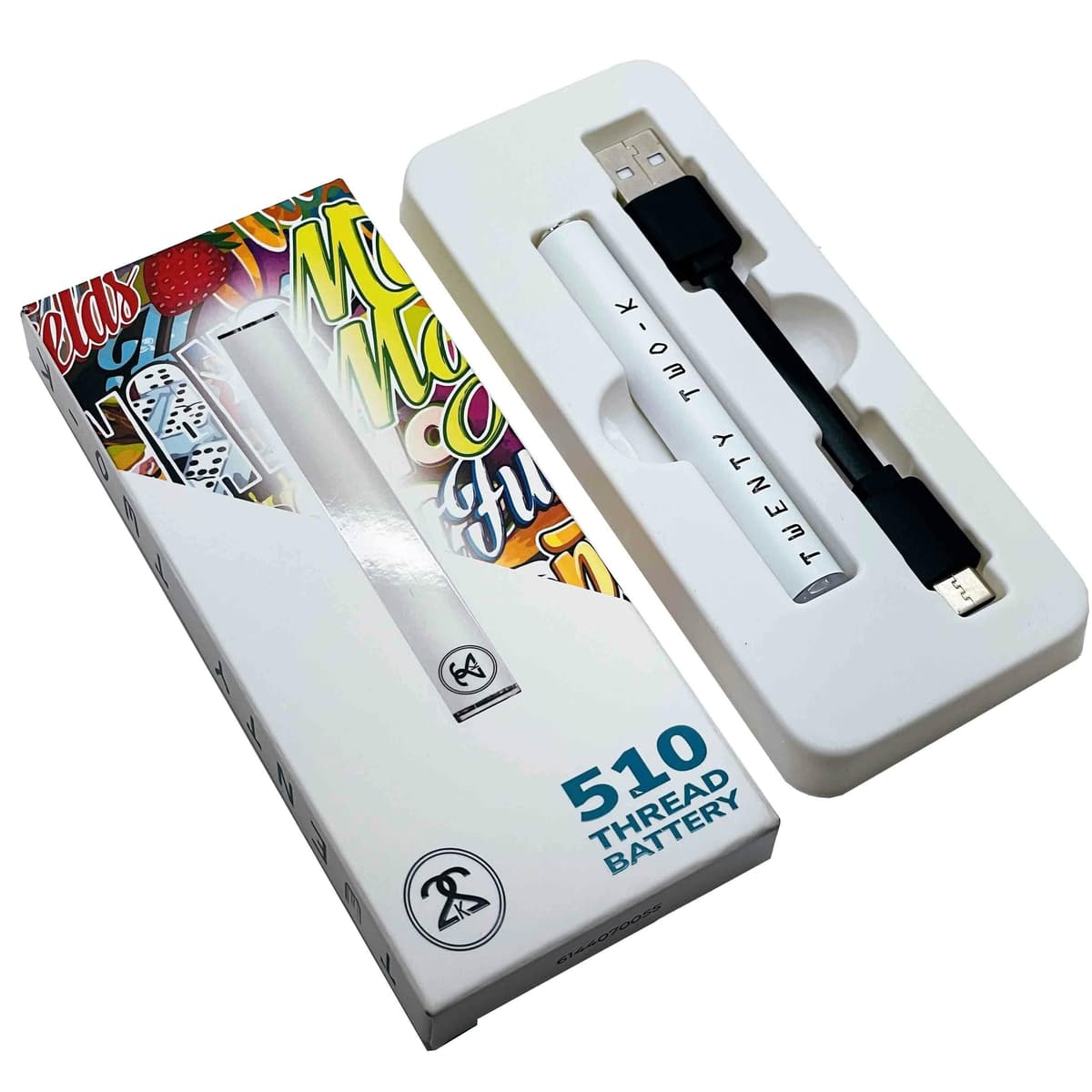 22K White 510 Battery Battery Pod Accessories cannabis