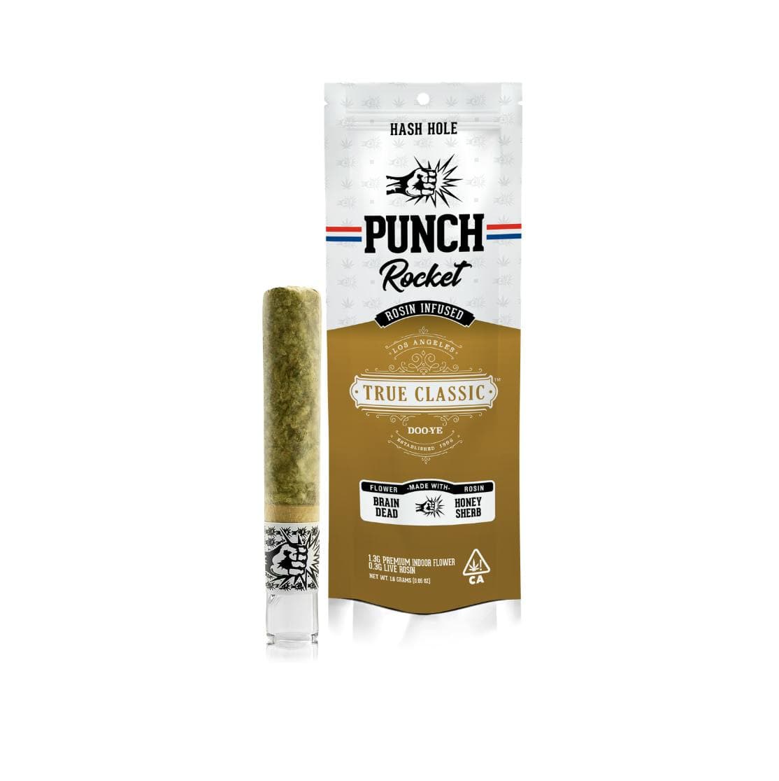Punch Extracts Doo Ye x Banana Z White Label Premium Rocket Preroll - 1.6 Grams Pre-Rolls cannabis