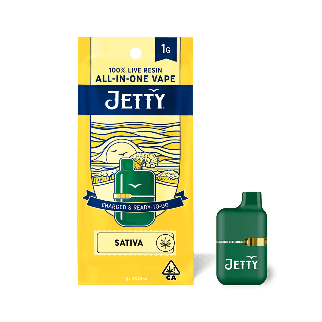 Jetty Extracts Super Lemon Haze LR AIO Mini Tank - 1 Gram Vape Carts cannabis