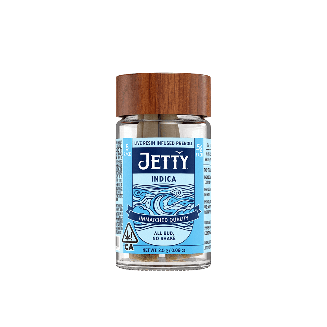 Jetty Extracts Double Trouble x Donny Burger LR Jetty Infused Prerolls - 5 Pack 2.5 Grams Pre-Rolls cannabis