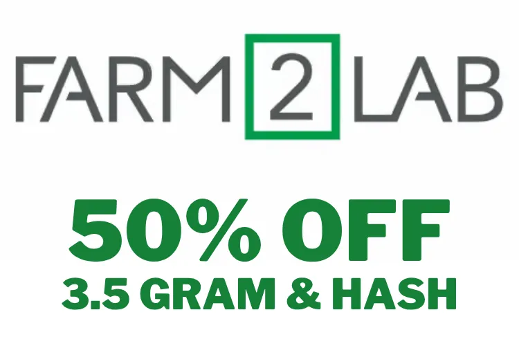 Farm2lab 420 50% off - 8ths/hash , 50% OFF