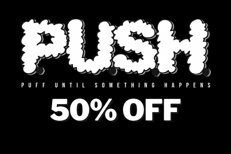 PUSH 50% off , 50% OFF