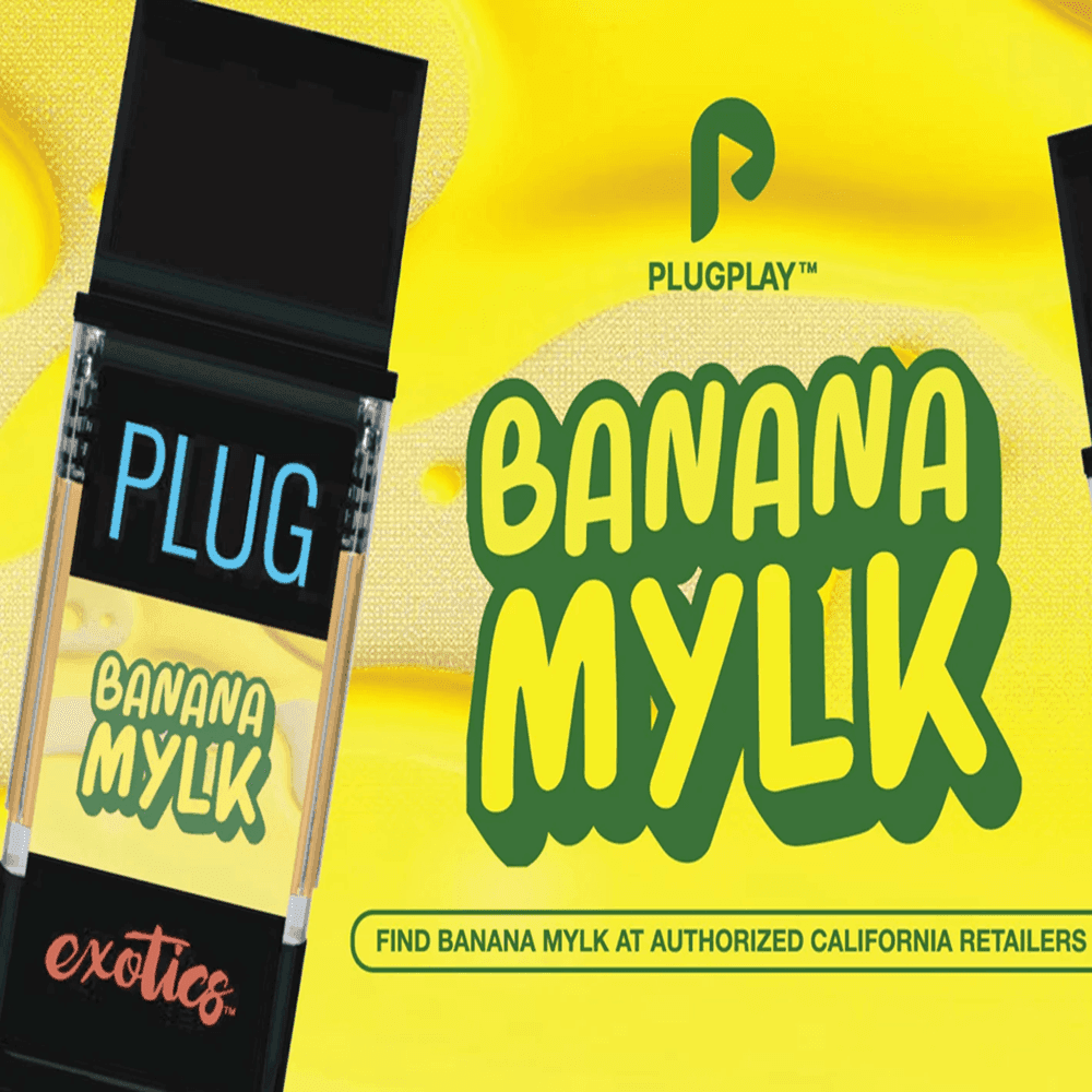 Plug n' Play Banana Mylk Exotics Vape - 1 Gram Vape Carts cannabis