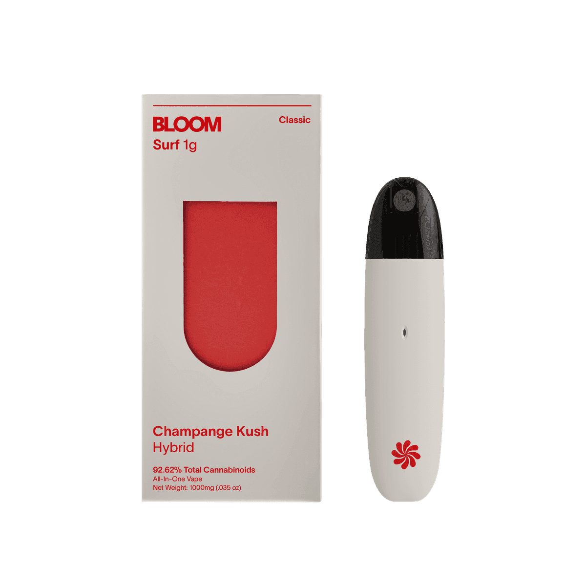 Bloom Brand Champagne Kush Surf All in One Bloom - 1 Gram Vape Carts cannabis