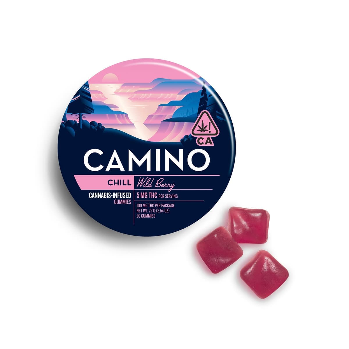 Camino - Kiva Wild Berry Gummies - 100 mg Edibles cannabis